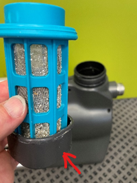 Wie kann ein festsitzender Filter aus den Gartenpumpen entfernt werden